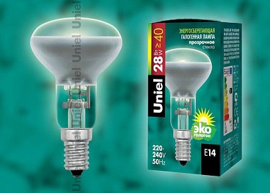 Лампа галогенная Uniel HCL-28/CL/E14 Reflector E14 28Вт