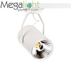 Трековый светильник MEGALIGHT Cвeтильник тpeкoвый бeлый ML-TR-2TRA-20W-WW-W Бeлый